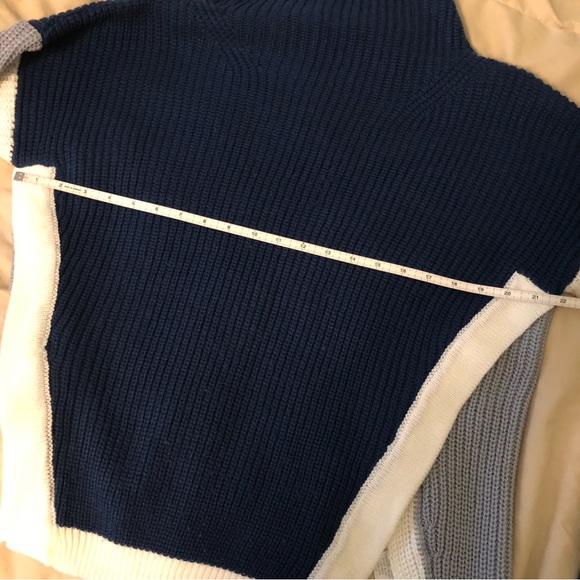 Navy knit open sweater - Picture 8 of 9